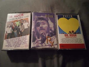 Dr. Hook 3 Cassette Lot: RX, Sharing the Night Together, Greatest Hits - Picture 1 of 8