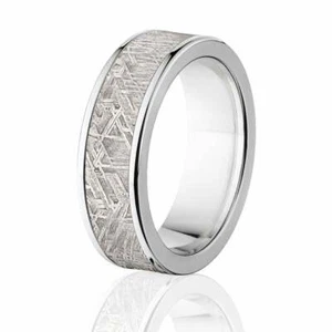New 7mm Wide Meteorite Ring with Strengthened Titanium - Picture 1 of 4