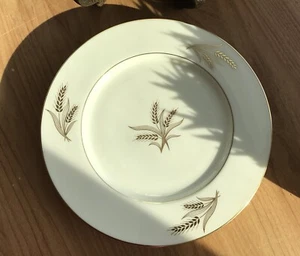Set Of 6 Lenox R441 Harvest Gold Wheat 10 5/8" Dinner Plates -Dated 1940-80 - Picture 1 of 9