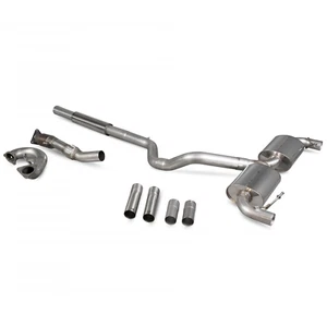 Renault 06-12 Scorpion 3" Turbo-Back Res Exhaust + Sports Cat S/S Special Tip - Picture 1 of 7