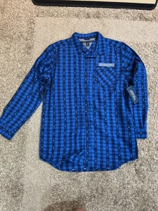 Tommy Hilfiger Jungen Hemd Button Down Neu Gr. XL 20 Blau Muster Langarm - Bild 1 von 7
