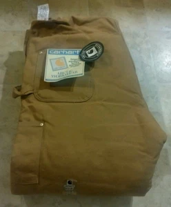 Carhartt Overall Braun Made In USA Trägerhose Artic Workwear Herren Größe 44x30 Neu mit Etikett - Bild 1 von 16