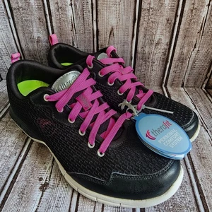 Therafit Donna Taglia 7 A49182 Nero e Rosa Sneakers Scarpe Sportive Palestra Passeggio - Foto 1 di 7