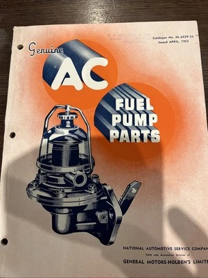 Genuine AC Fuel Pump Parts Catalogue & Supplement. 36-ACFP-53 & 44-FPS-53 - image 1 of 4