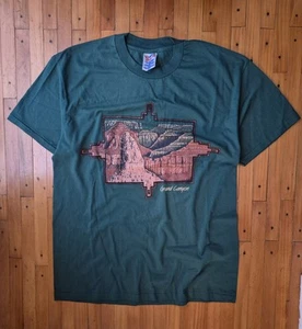 Vintage Grand Canyon Souvenir Single Stitch T-Shirt Men Hanes Heavyweight - Picture 1 of 7