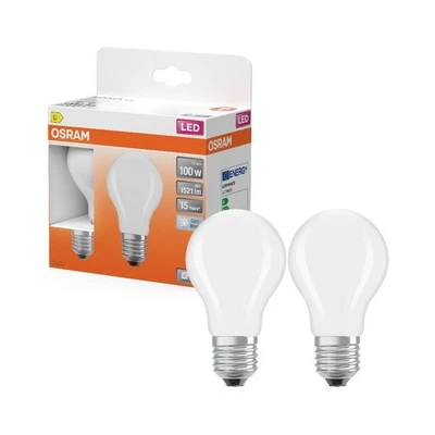 Doppelpack OSRAM LED STAR RETROFIT matt 10W wie 100W neutralweiß E27 - Bild 1 von 4