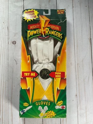 Bandai Mighty Morphin Power Rangers Gloves Yellow Ranger 1994 Sound Effects 1 J4 - Image 1 of 4