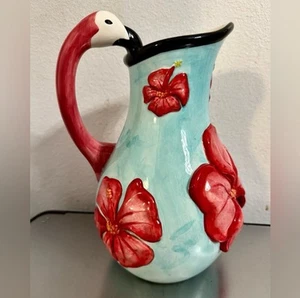 Chervl Thompson Flamingo ￼ater Vase - Bild 1 von 8