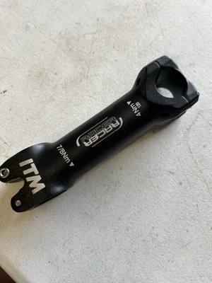 ITM Racer Stem 1 1/8" Threadless 25.4 120mm +/-6° Road CX Gravel Black - Image 1 of 4