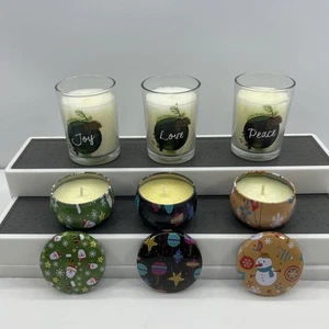 6x Jar & Container Candle Bundle Christmas Scent - Picture 1 of 7