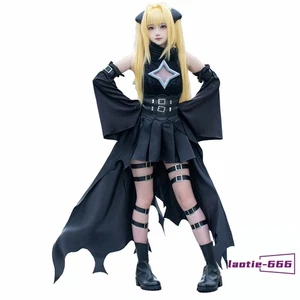 Azur Lane Eve schwarzes Kleid Cosplay Kostüm Damen Anime Mädchen Outfits Halloween neu - Bild 1 von 15