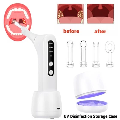 HAILICARE Electric Tonsil Stone Remover Vacuum Tonsil Stone Removal Kit 3 Suction Modes
