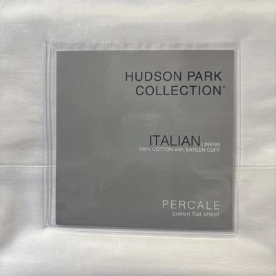Sábana plana puño italiano colección Hudson Park, Queen - Exclusiva Foto 1 de 2
