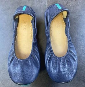 Tieks Damen Leder faltbare Ballerinas marineblau Größe 5 - Bild 1 von 9
