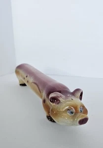 VTG Stretch Pig Salt & Pepper Shakers Long 1 Piece. Japan 1950s. Porcelain. Rare - Picture 1 of 14
