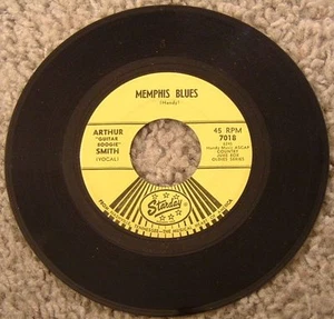 45 RPM Rockabilly By Arthur "Guitar Boogie" Smith, "Memphis Blues" on Starday - Picture 1 of 2