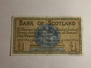 Billete Escocia (Escocia) Una Libra Esterlina 1956 - Picture 1 of 2