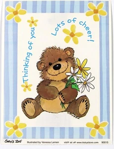 Suzy's Zoo "Thinking Of You" Scrapbook 4.5x6 Sticker #90015 BULK 25 SHEETS - Picture 1 of 2