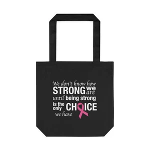 Breast Cancer Cotton Tote Bag - Picture 1 of 5