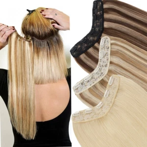 Extensiones de cabello humano 100 % Remy ruso en forma de U una pieza trama parte en V - Imagen 1 de 49