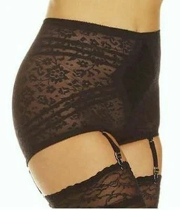 Panty Brief Style 6197 Forma X-Firm con ligas y medias negras - Imagen 1 de 2