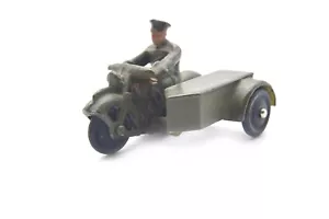 Vintage Dinky Toys Pattuglia Moto Singolo Poliziotto Uomo Caverna Giocattolo - Foto 1 di 7