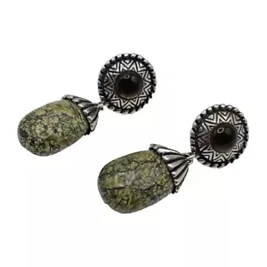 Sincerely Southwest Carolyn Pollack Sterling Silver 925 Serpentine Drop Earrings - Picture 1 of 4