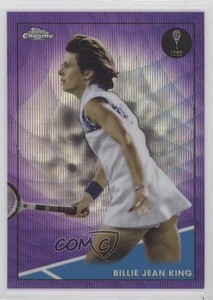 2021 Topps Chrome Purple Wave Refractor /199 Billie Jean King #35