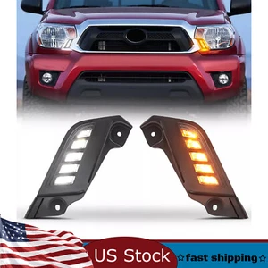 Par de luces laterales de circulación diurna LED DRL para Toyota Tacoma 2012-2015 - Imagen 1 de 13