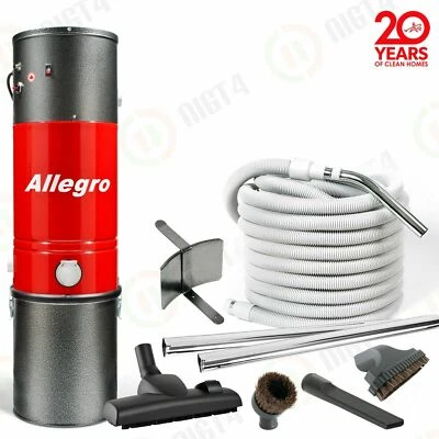 Sistema de Aspiración Central Allegro Juego de Alfombra y Suelo Duro Manguera 50' Foto 1 de 4