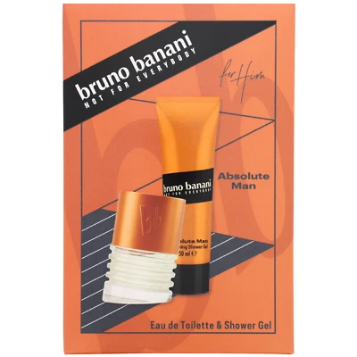 bruno banani Geschenkset Absolute Man EDT Eau de Toilette 30ml + Duschgel 50ml