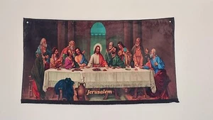Christian Carpets Hanging Wall Last Supper Big Size 57inch * 31.5inch - Picture 1 of 8