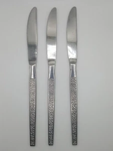 Lote de 3 cuchillos de cena sólidos de acero inoxidable National PARMA - Imagen 1 de 8