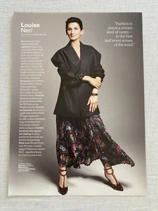 2018 LOUISE NERI Celine Print Ad 1 D/S Page Long Legs Feet Ankle High Heel Shoes - Picture 1 of 2