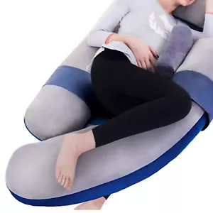 60in Adjustable Full Body Pillow - Perfect for Maternity & Nursing Comfort - Picture 1 of 8