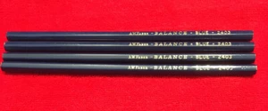 4 cada uno coleccionable vintage A.W. Lápices Faber Balance Blue 2403 escritura suave - Imagen 1 de 3