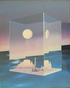 Cranston/Charles Csuri Productions "Trompe L'Oeil" Signed Ltd Edition Print Rare - Picture 1 of 8