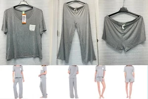 Juego de salón de 3 piezas gris Honeydew para dama talla XXL - NUEVO CON ETIQUETAS - Imagen 1 de 12