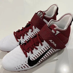 Nike Alpha Menace Pro 2 Alabama Crimson Tide Football Cleats Size 11 BV3945-106 - Picture 1 of 8