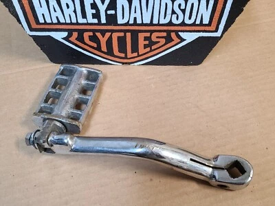 Harley Knucklehead Skeleton Vintage Chopper Kicker Pedal Panhead Cromo Antiguo Foto 1 de 4