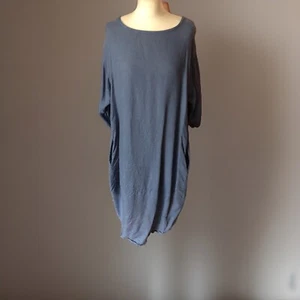 Cotton Tunic Dress Plus 18 20 Made in Italy Casual Easy Wear Pit2pit 24in - Picture 1 of 7
