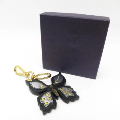 Auténtico bolso porta llaves mariposa PRADA encanto cuero negro #36634148 Foto 1 de 4