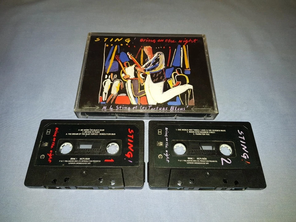 STING BRING ON THE NIGHT DOUBLE CASSETTE TAPE ALBUM - Image 1 of 2