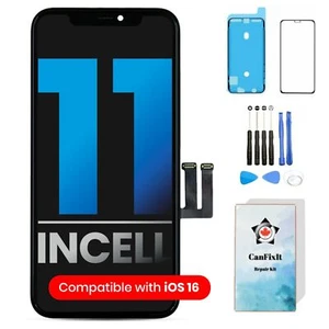 Ecran LCD iPhone 11 Vitre Tactile Ecran Numériseur Remplacement + Kit Outils - Photo 1 sur 6