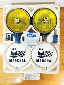 Unused Vintage Marshall 810 Yellow Lens Round Light Fog Lamp - Picture 1 of 7