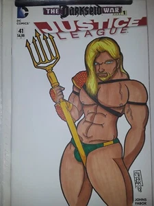 Justice League 41 Blanko Variante Aquaman Sketch - Bild 1 von 1