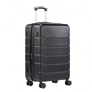 24 Inch Expandable Roller Luggage, Hardside Suitcase With Double Spinner Wheels, - Picture 1 of 18