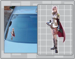 LIGHTNING from Final Fantasy Vinyl Decal #1 Car Laptop Sticker - Picture 1 of 1
