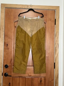Vintage Utica Duxbak Aero Waterproofed Hunting Fowl Fish Pant  38 x 26.5  *FLAW* - Picture 1 of 17