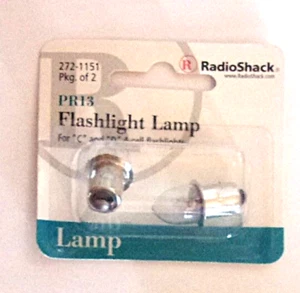 RADIO SHACK #272-1151 #PR13 Flashlight Lamp Pkg of 2   NEW - Picture 1 of 1